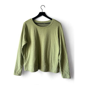 Cut Loose Crewneck Lightweight Sweatshirt Women's M Melange
